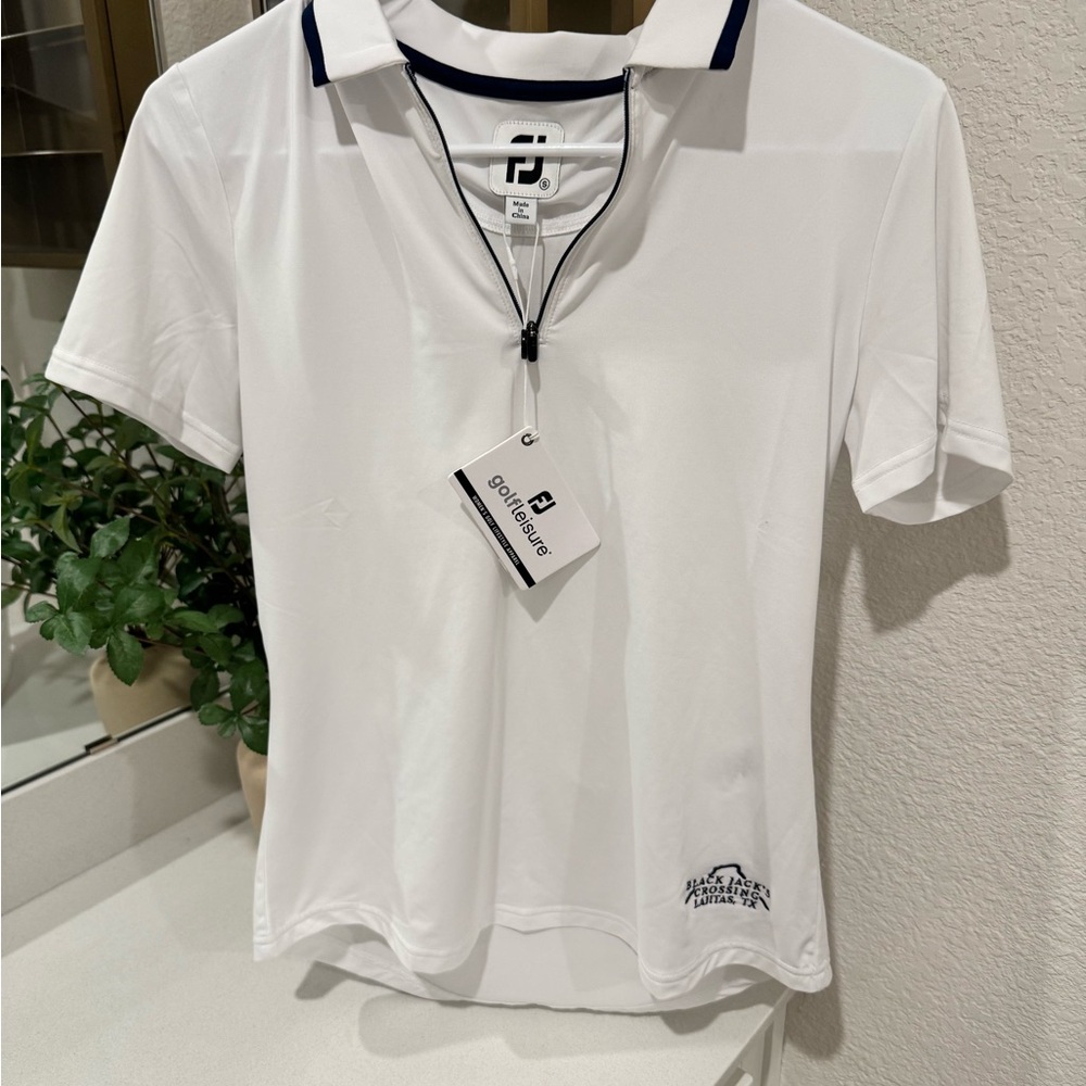 Adidas Women's White Short Sleeve Polo Shirt